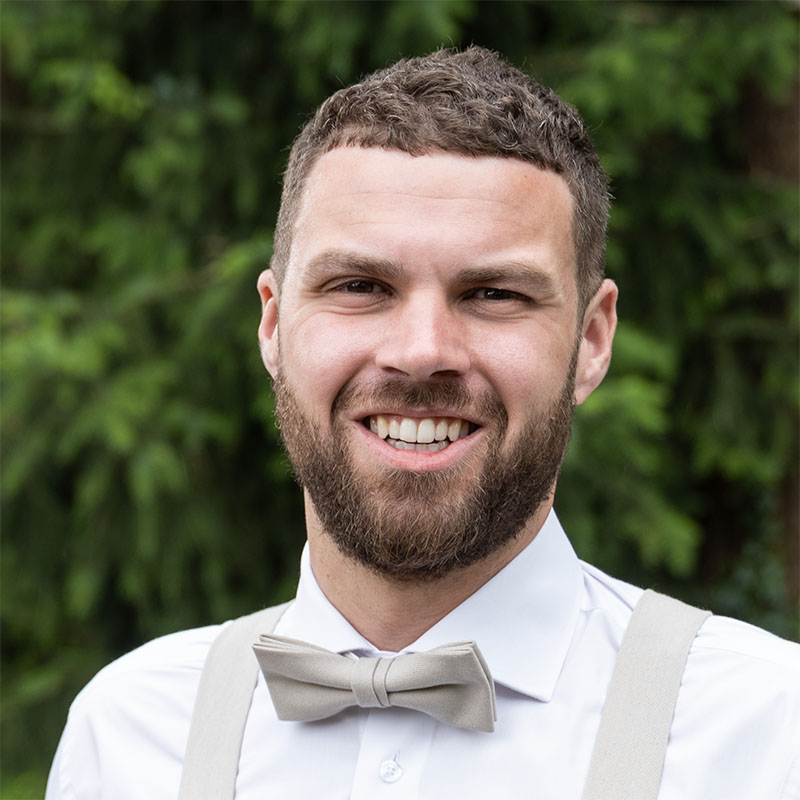 Vlinderstrik in onze Bewust denim kleuren